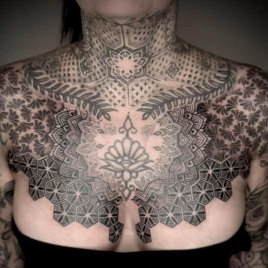 Tattoo artwork on display at Love and Chaos Tattoo Gallery in Mudgee, NSW